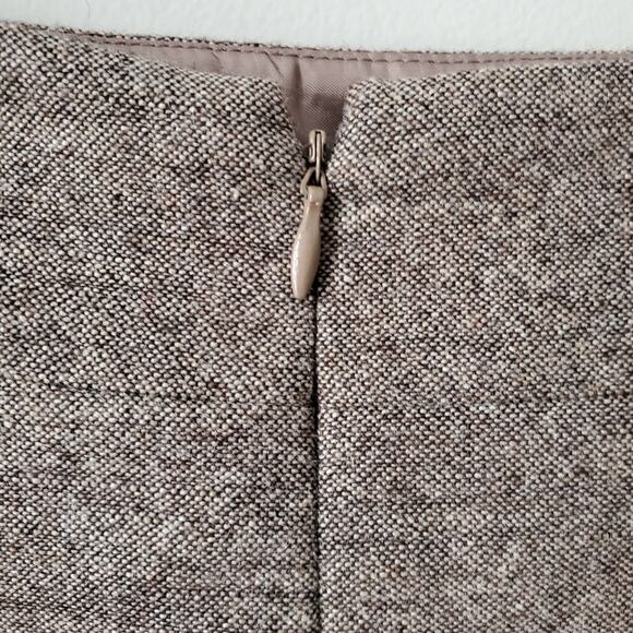 Antonio Melani Tan Tweed Embroidered Pencil Skirt 8 Neutral Lady Corporate - Picture 7 of 15